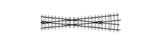 074-4219000 - H0m - Kreuzung gekürzt 12°, 182 mm